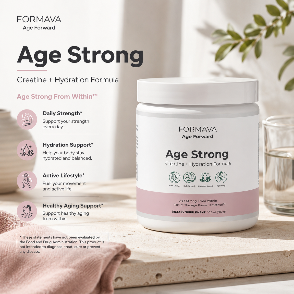 Age Strong™ | Creatine + Hydration Formula | FORMAVA