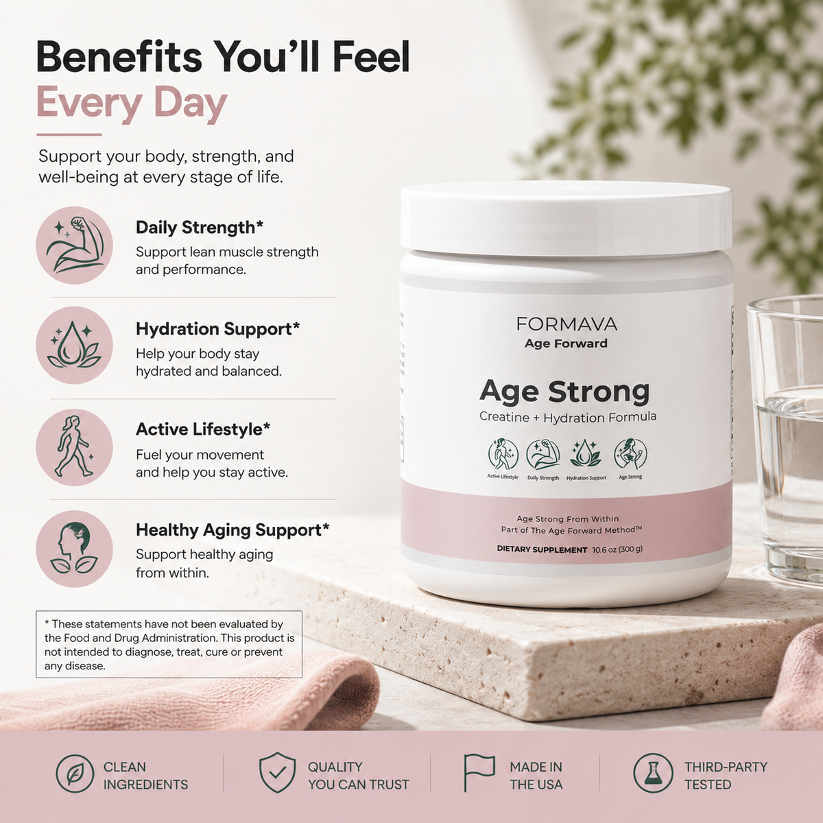 Age Strong™ | Creatine + Hydration Formula | FORMAVA